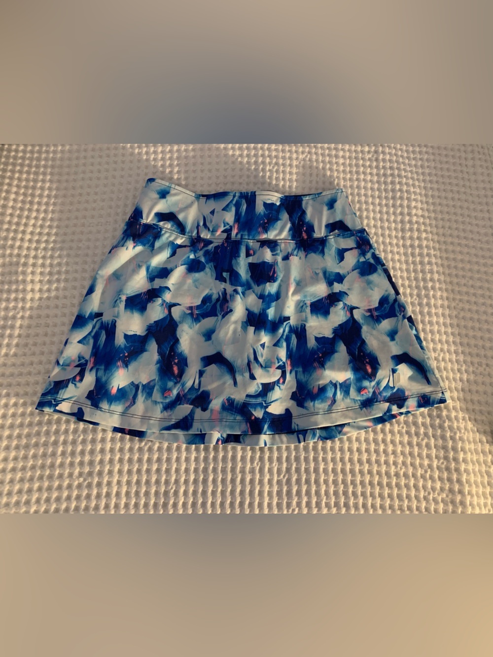 Prince Blue Abstract Print Skort size small